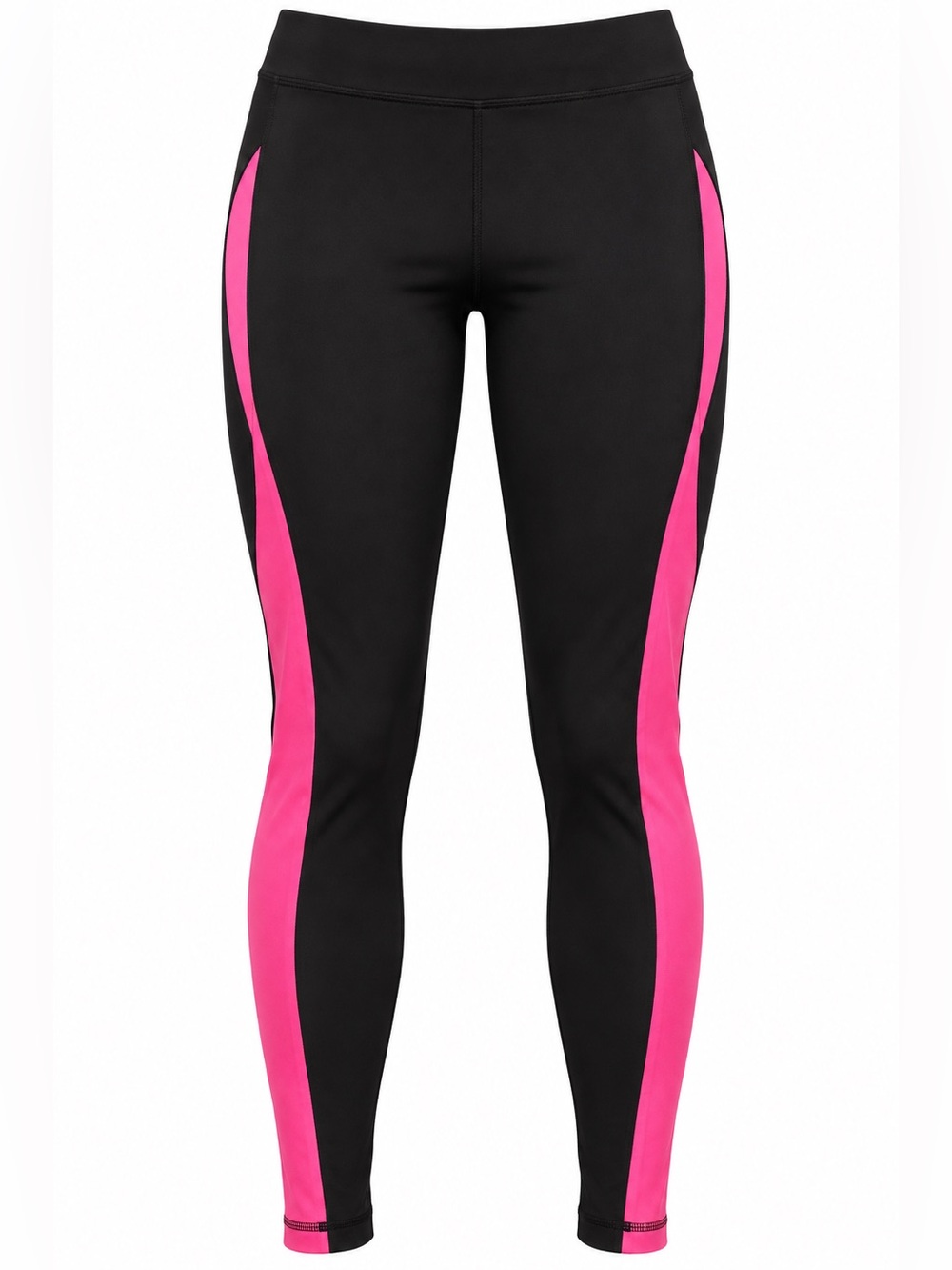 Velocity Black Pink Colorblock Athletic Leggings Workout Pants M